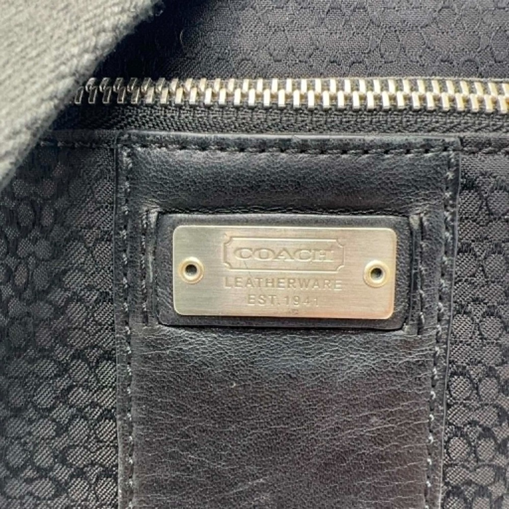 Coach E35-5058 Black Signature Jacquard Flight Bag Crossbody Messenger Y2K - Picture 2 of 15